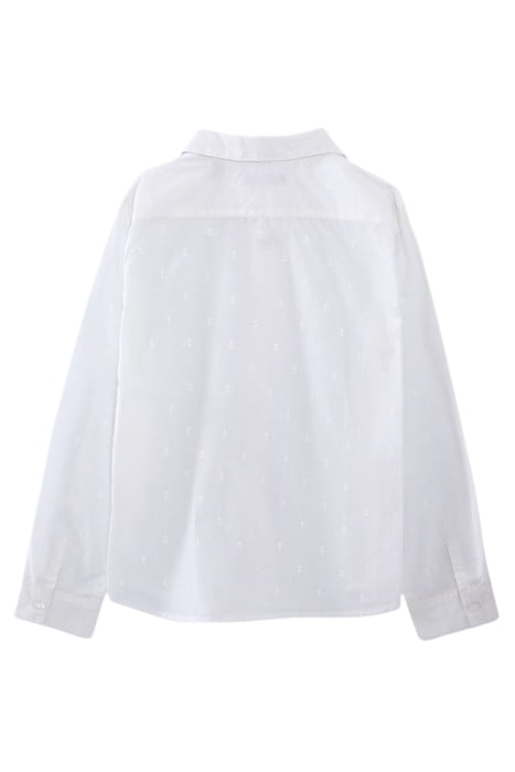 BOYS’ WHITE ANCHOR PRINT SHIRT 2