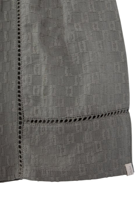 GIRLS’ KHAKI JACQUARD FABRIC AND LADDERSTITCH SHORTS 4