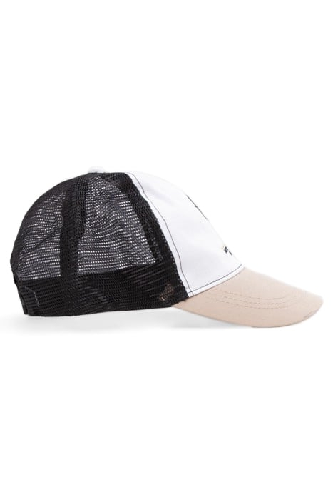 BOYS’ BEIGE, ECRU AND BLACK MESH CAP 5
