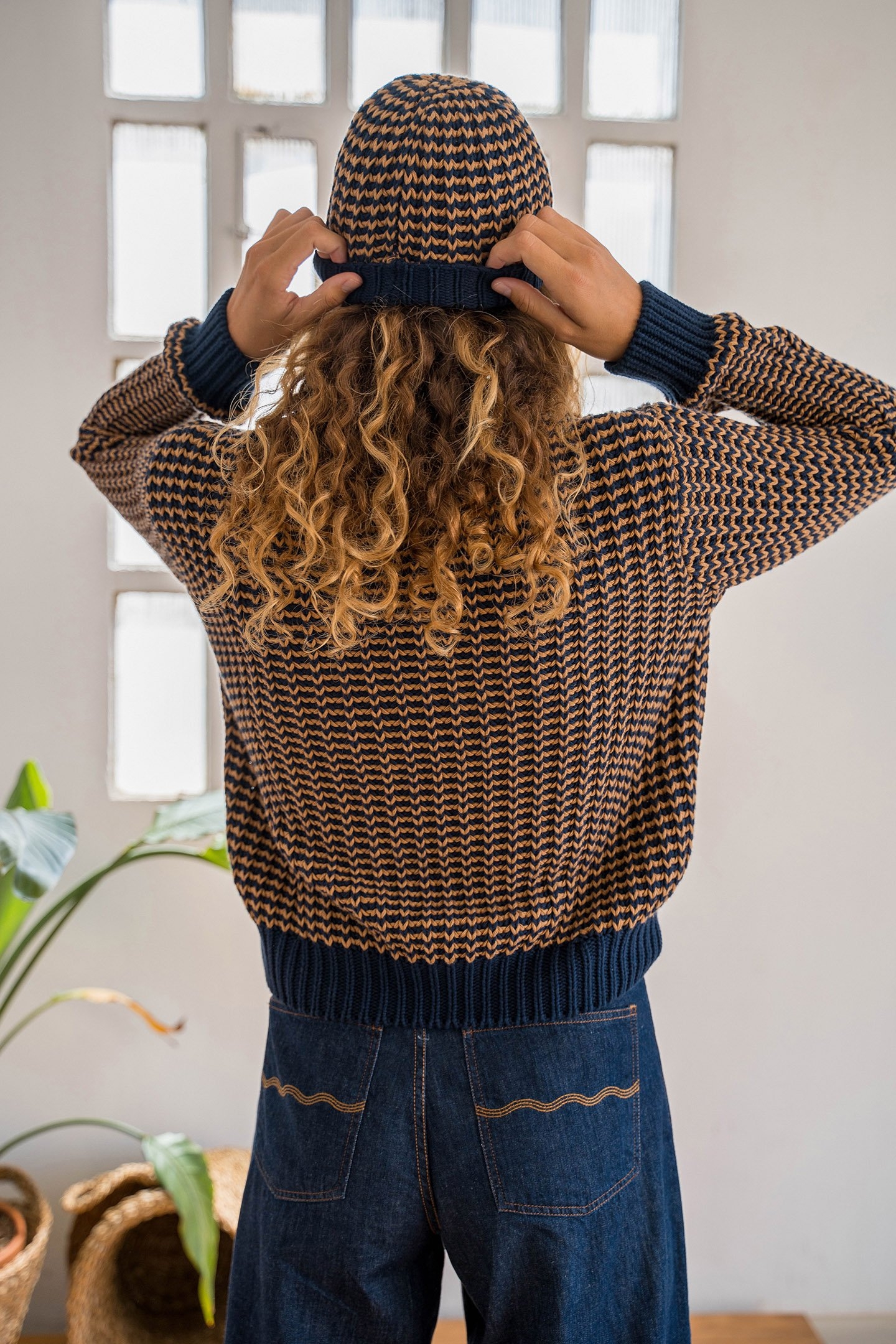 KATIU BEANIE - BICOLOUR NAVY 3