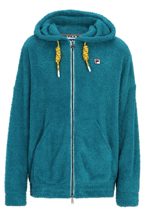 OVERSIZE TERRY FABRIC HOODIE MARINE 3