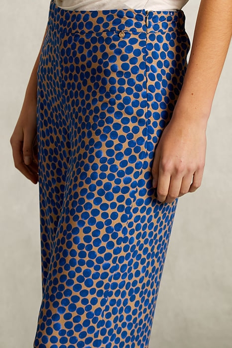 MULTI DOTTED PANTS ELASTIC WAIST BLUE 3