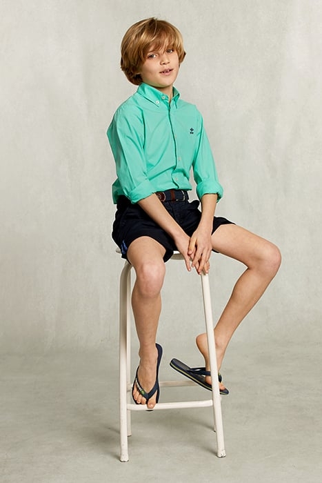 CUSTOM FIT POPLIN SHIRT GINFIZZ GREEN 3