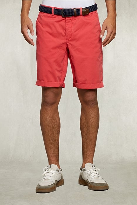 COTTON CHINO SHORT PASSION RED 1