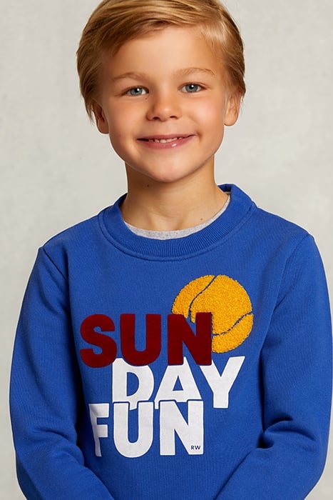 FANTASY CREW NECK SWEATER CARIBBEAN BLUE BLUE 4