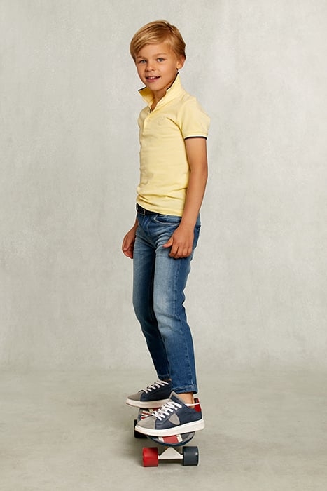 CUSTOM FIT COTTON POLO BUTFLY YELLOW 3