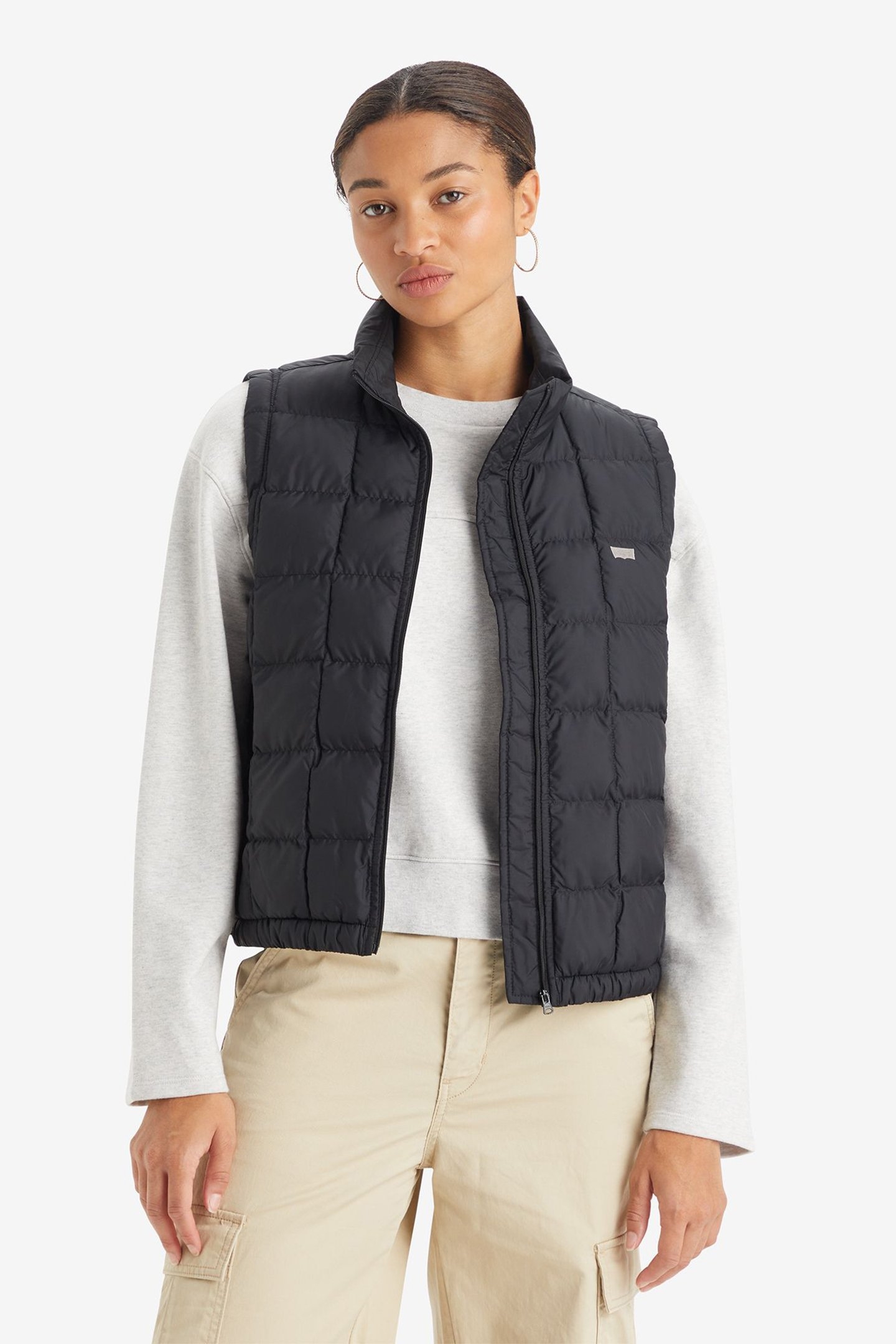 PUFFER VEST JACKET IN BLACK 1