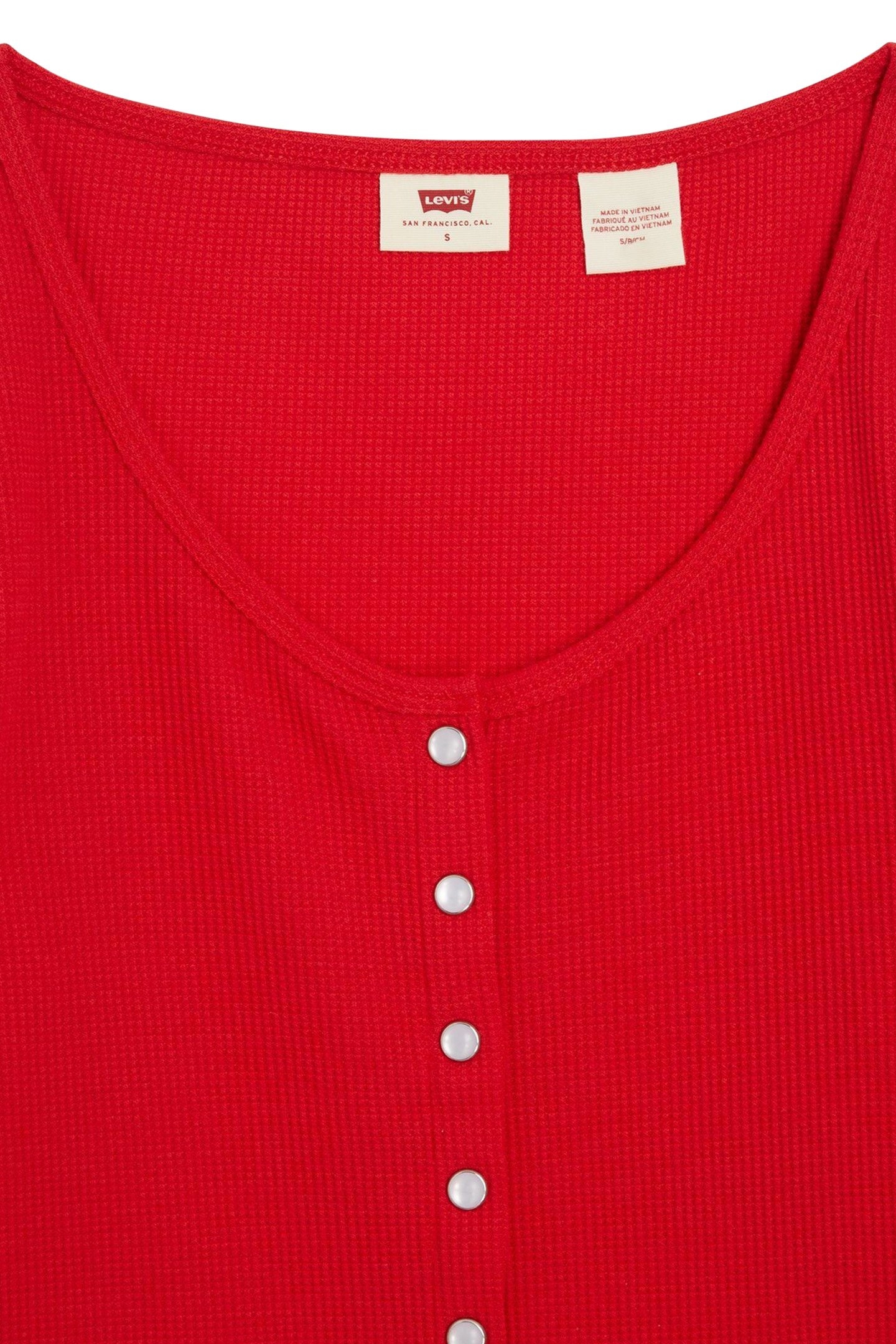 DRY GOODS WAFFLE BUTTON-UP TOP 7