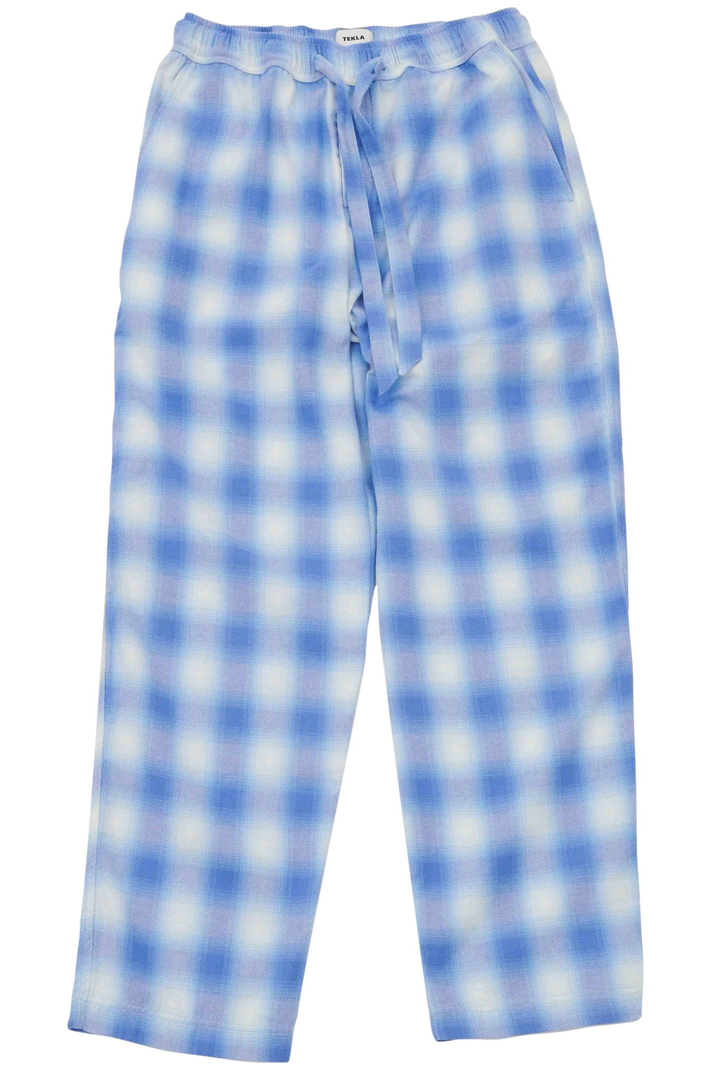 UNISEX FLANNEL, PYJAMAS PANTS LIGHT BLUE PLAID 2
