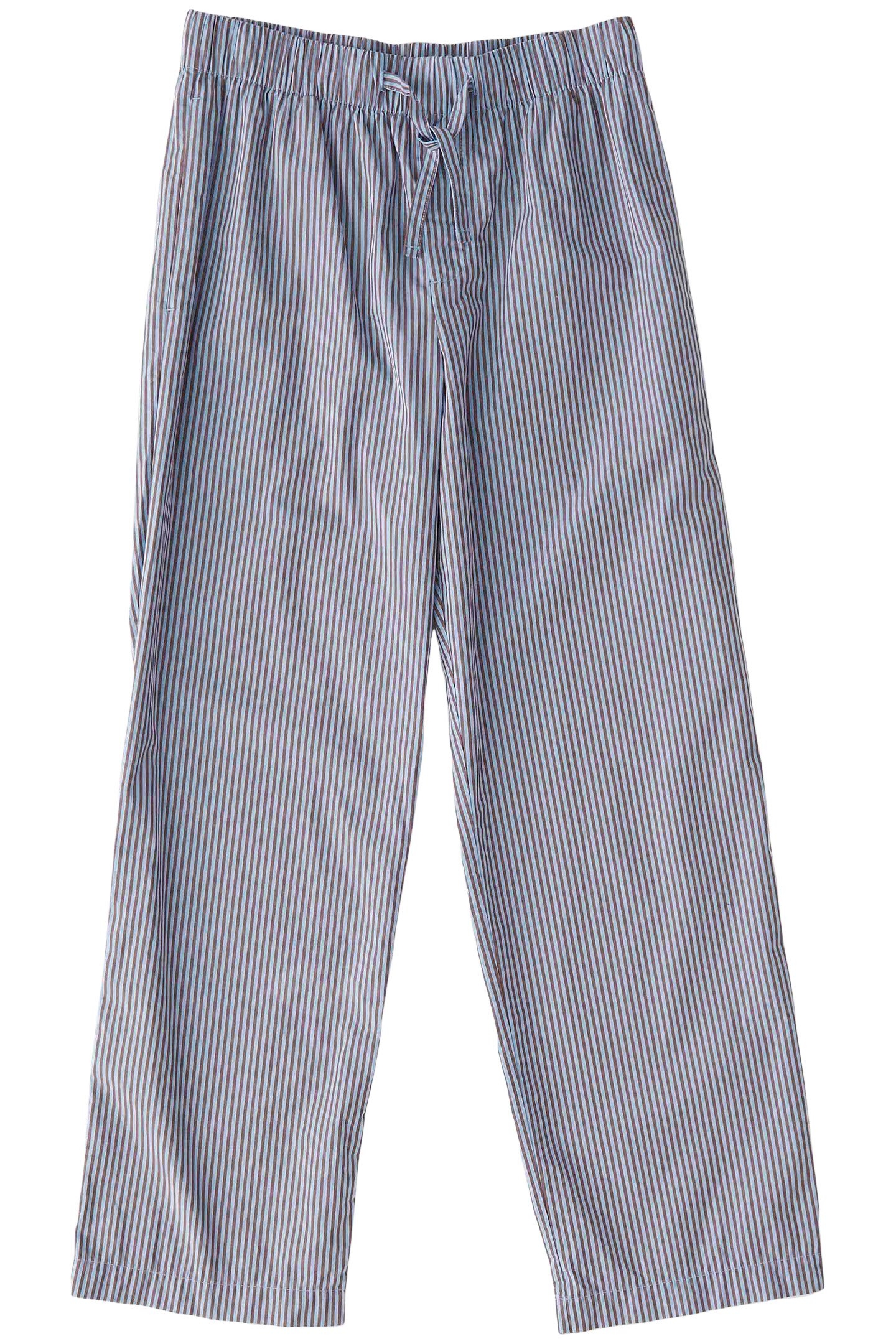 UNISEX POPLIN, PYJAMAS PANTS BROWN BLUE 3