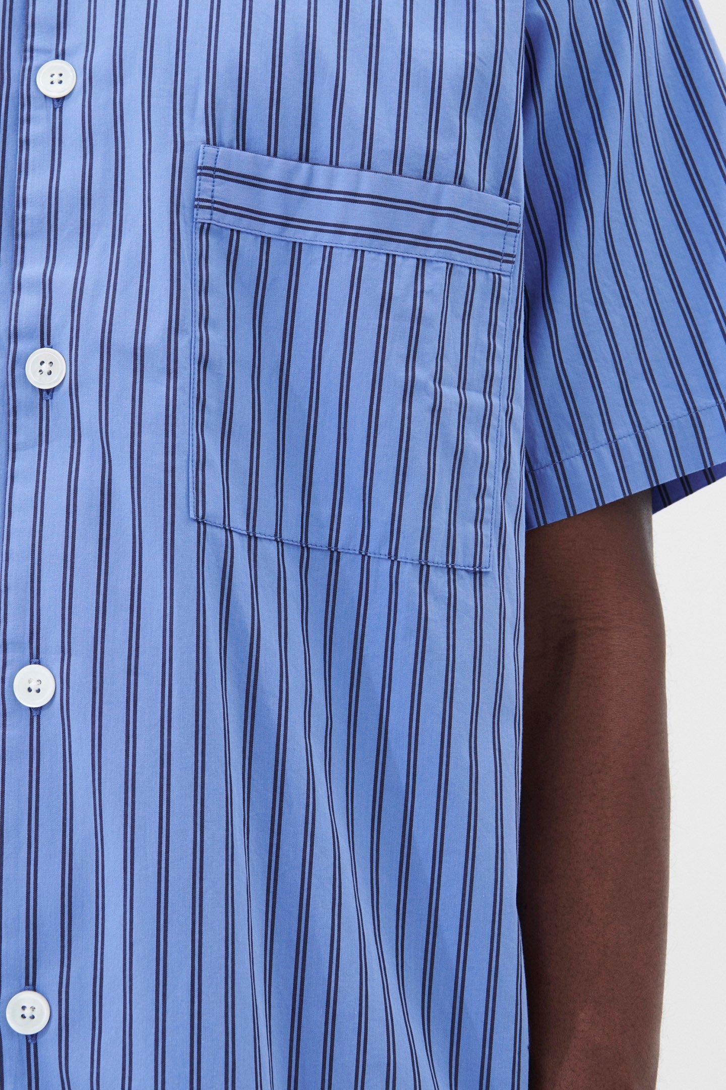 UNISEX POPLIN, SHORT SLEEVE SHIRT BORO STRIPES 2