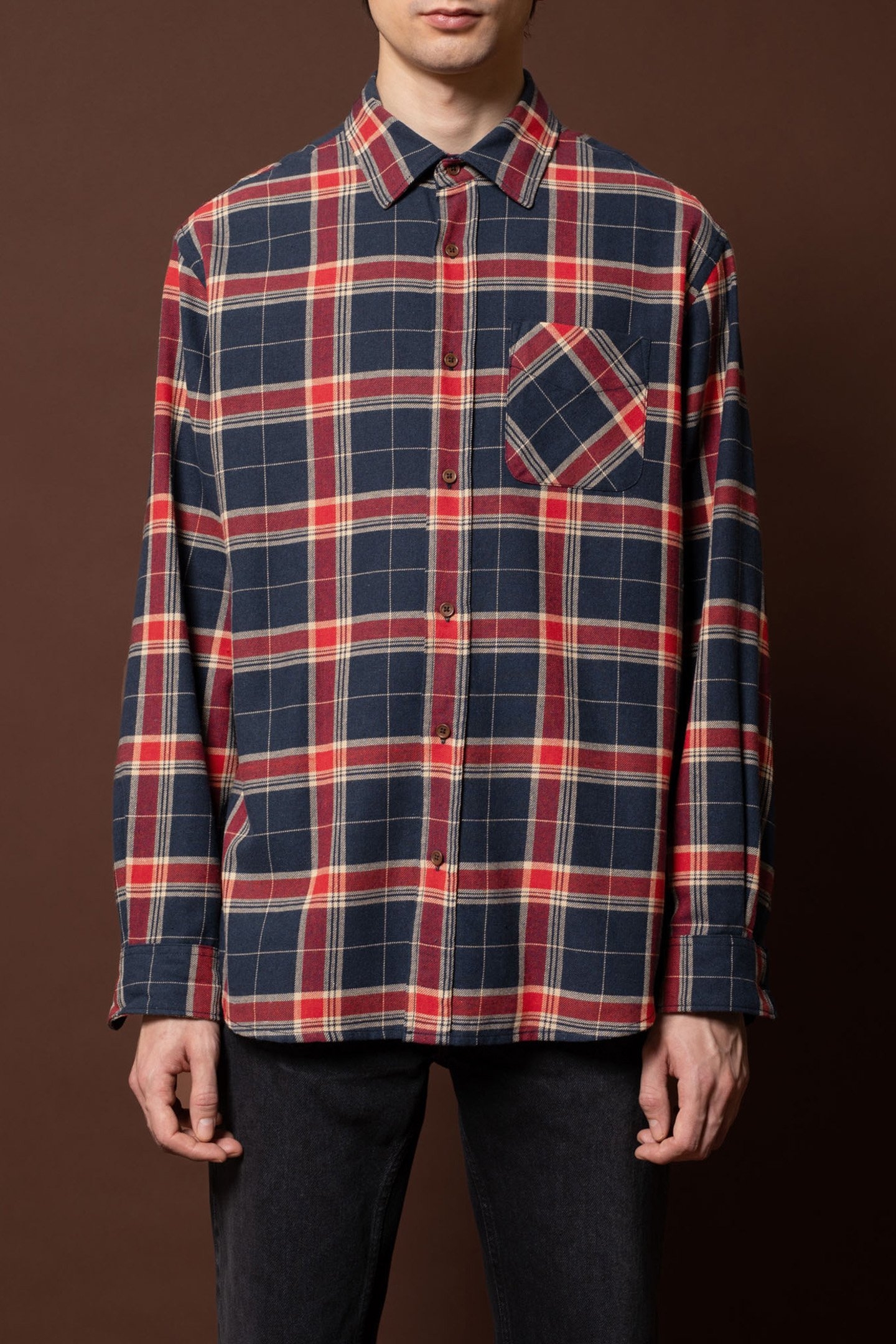 RELAXED FLANNEL SHIRT REBIRTH MULTI 2