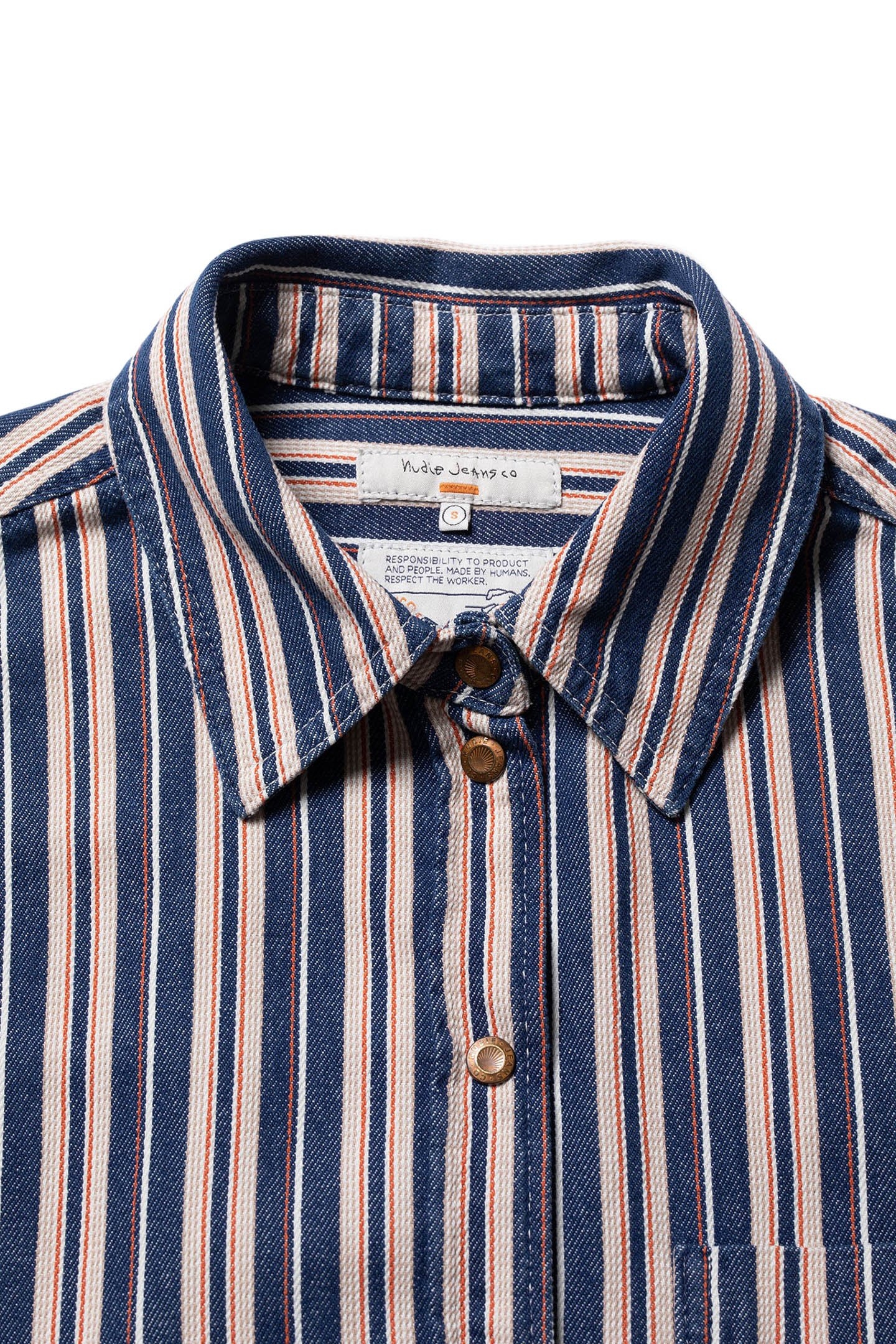 MINA DENIM SHIRT STRIPE RED 4