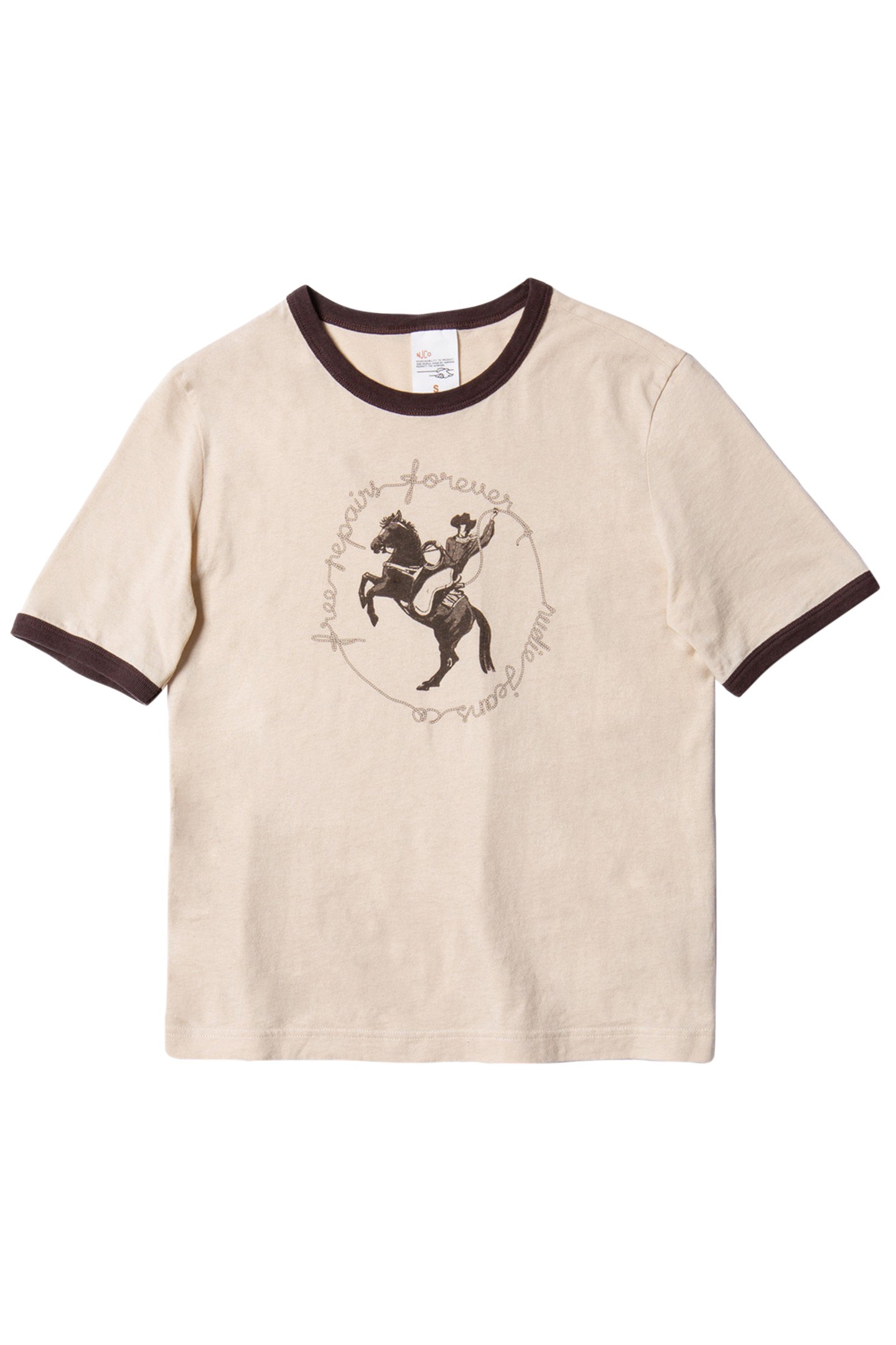 LOVA FREE REPAIRS T-SHIRT CREAM 1