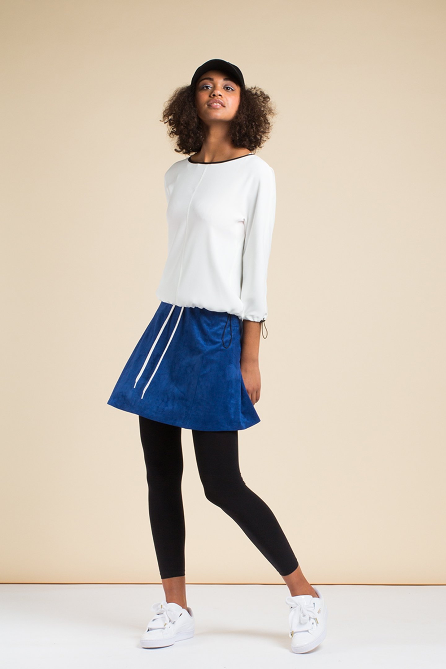 SKIRT TENNIS SUEDE OLYMPIA BLUE 1