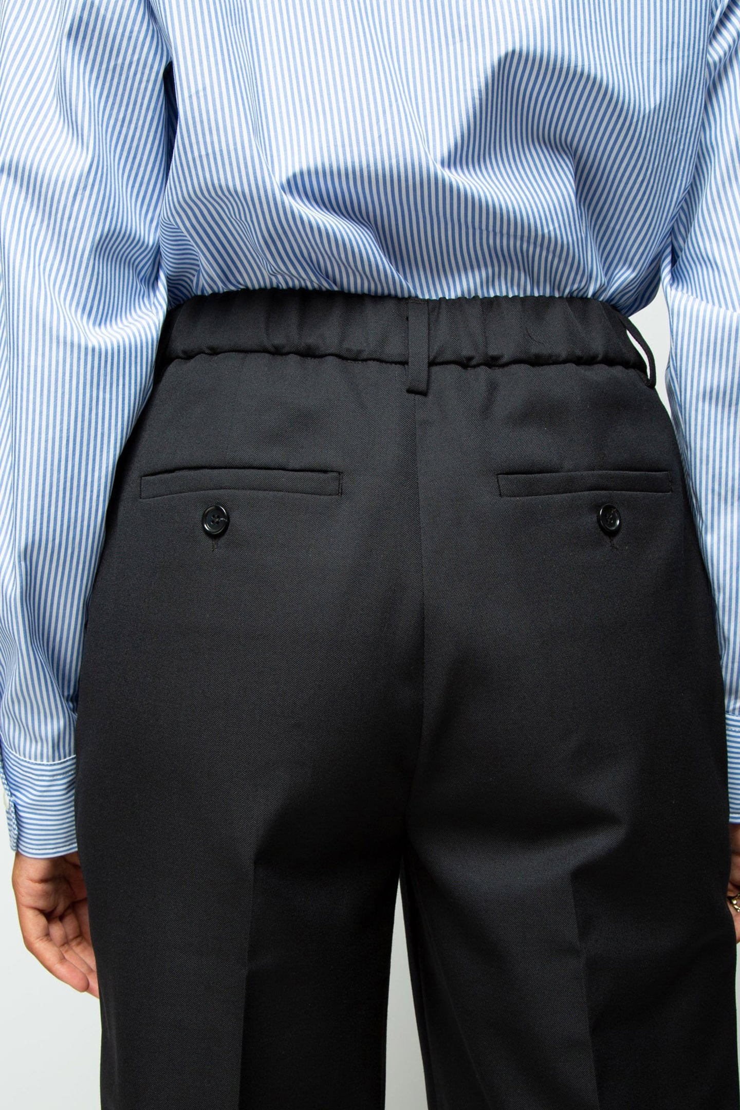 PANTS STRONG WOOL BOY CHINO BLACK 5