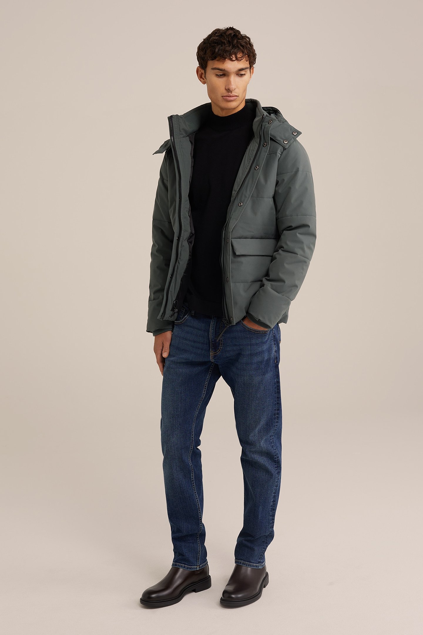 JACKET NORMAL LENGTH GREYISH GREEN 3