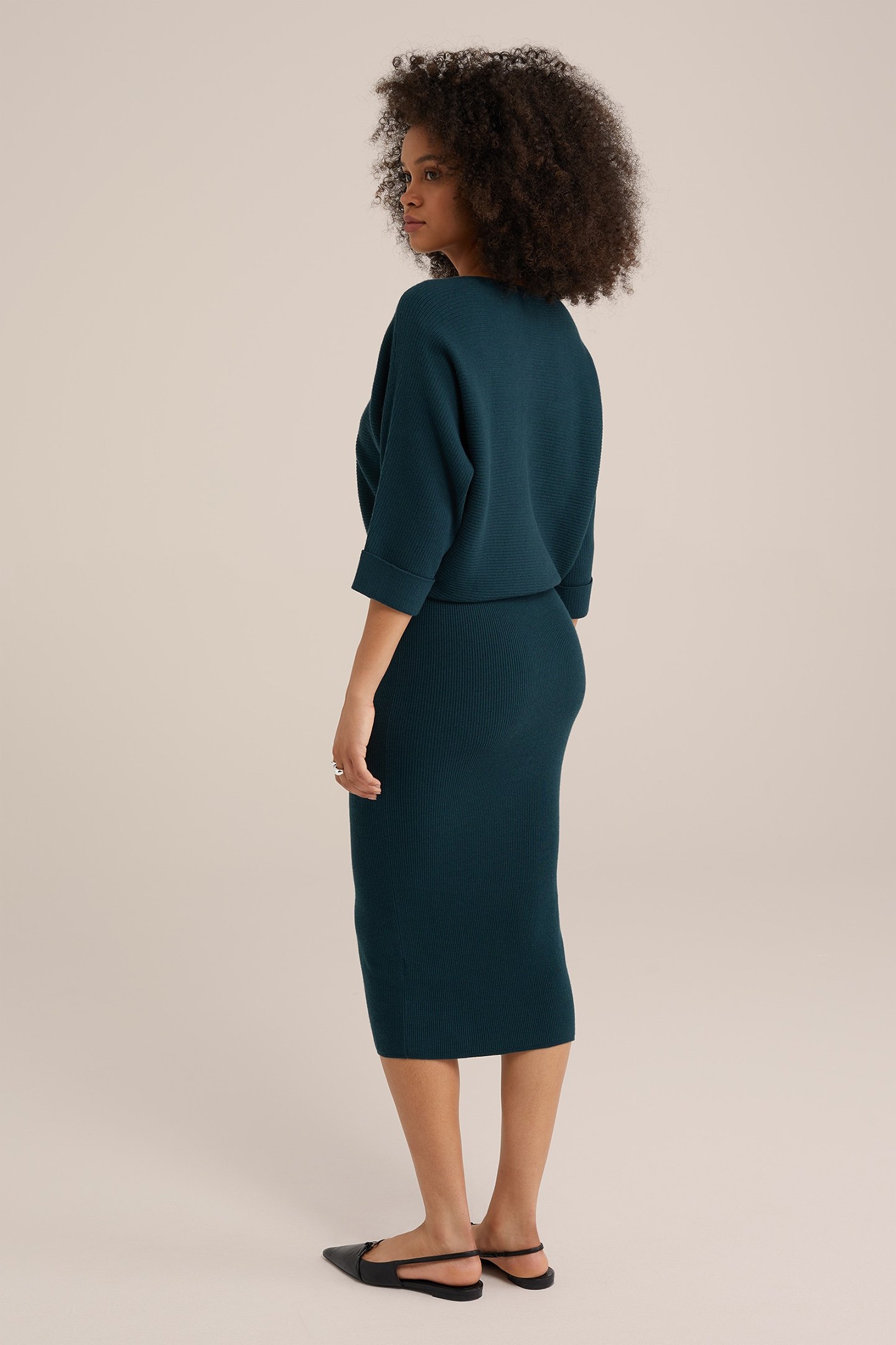 DRESS MID LENGTH PETROL 2