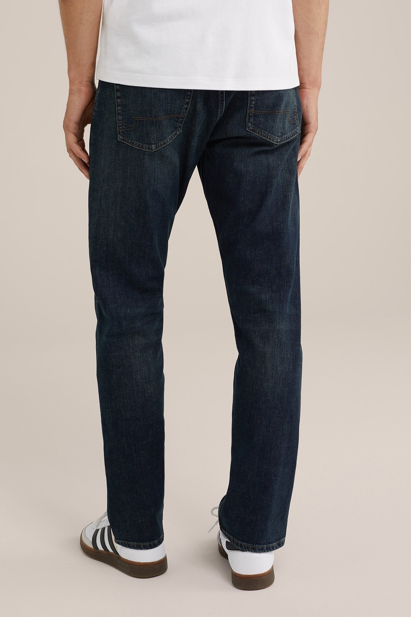 5-POCKET MID WAIST DARK BLUE 2