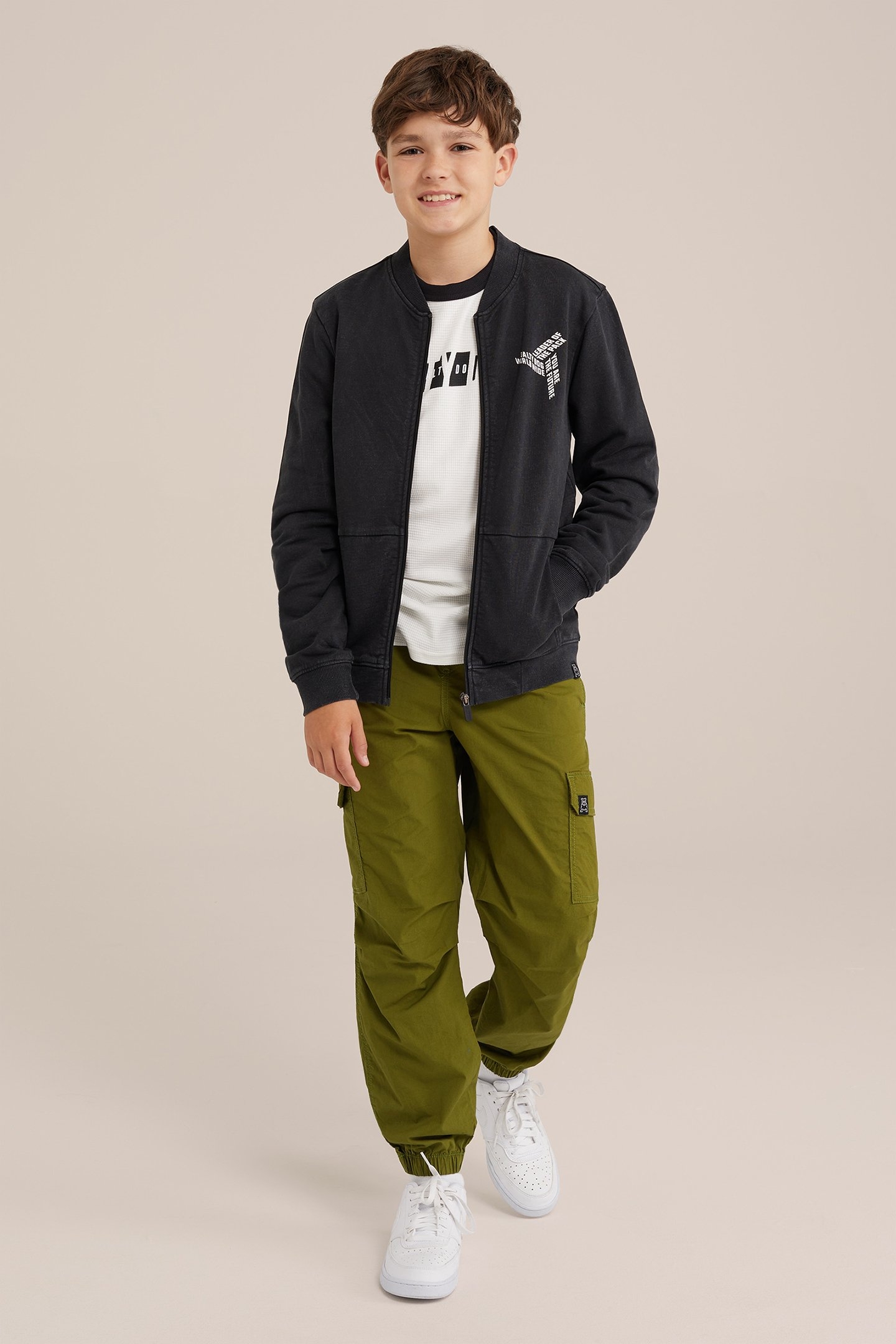 CARDIGAN WITH ZIPPER BLACK 2