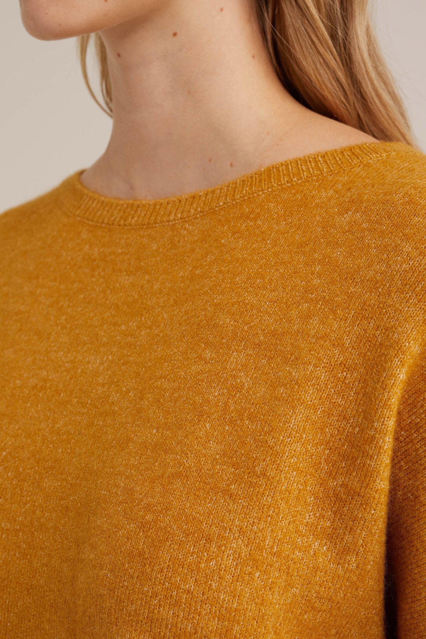 KNITTED PULLOVER MUSTARD YELLOW 5