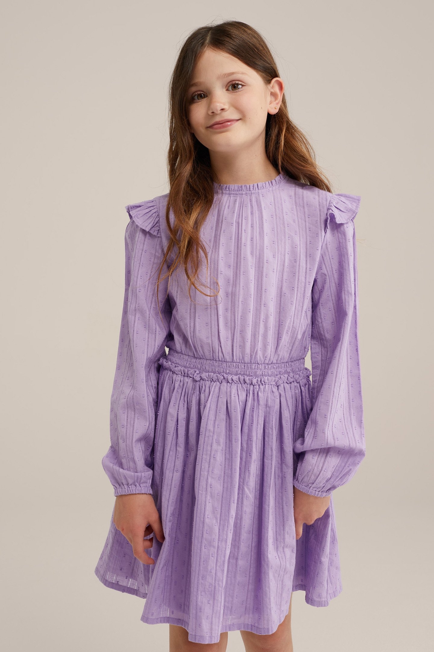 DRESS MID LENGTH LIGHT PURPLE 1