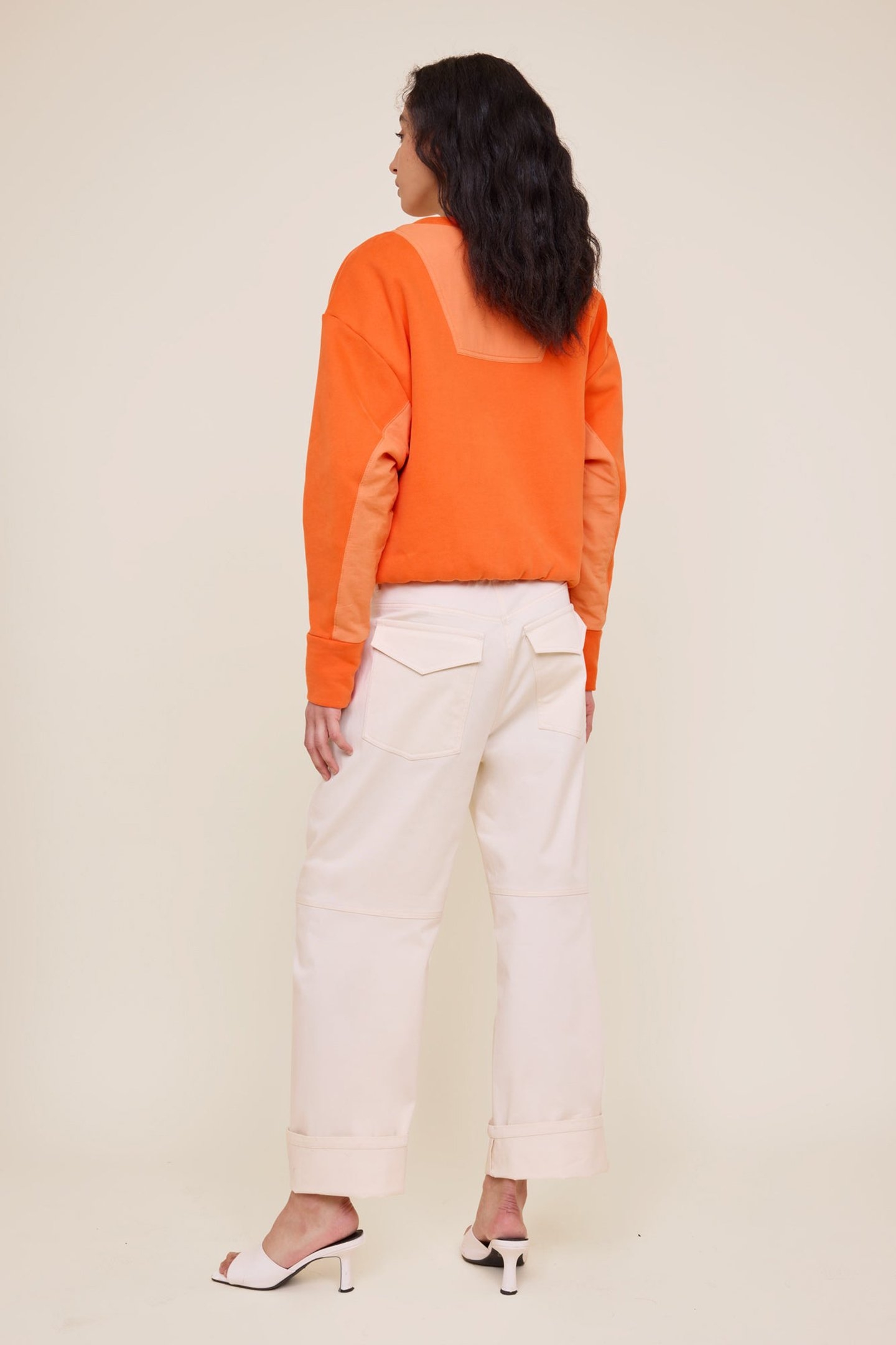 FLAT UTILITY SWEATER KOI ORANGE 2