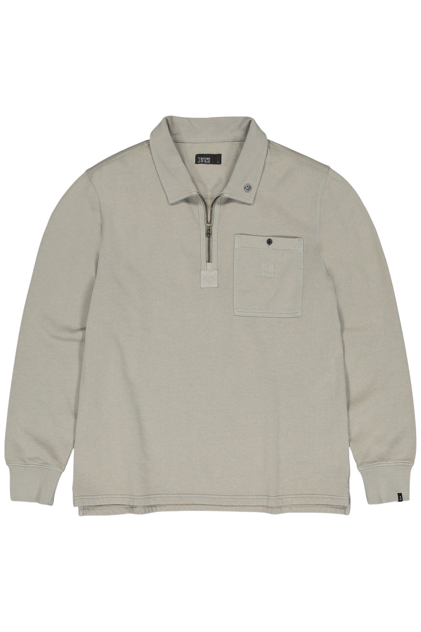 TAU ZIP POLO GRANITE GREEN 3