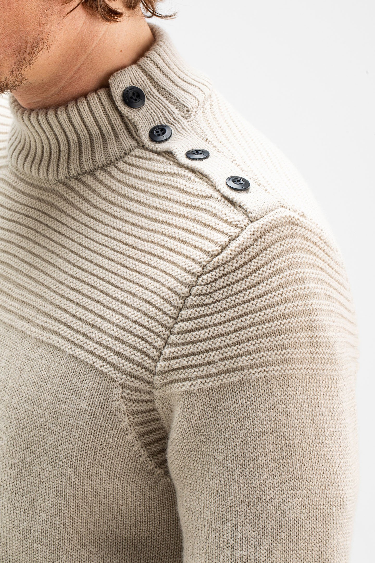 MORRIS MOCK BTN BEIGE GREY 5