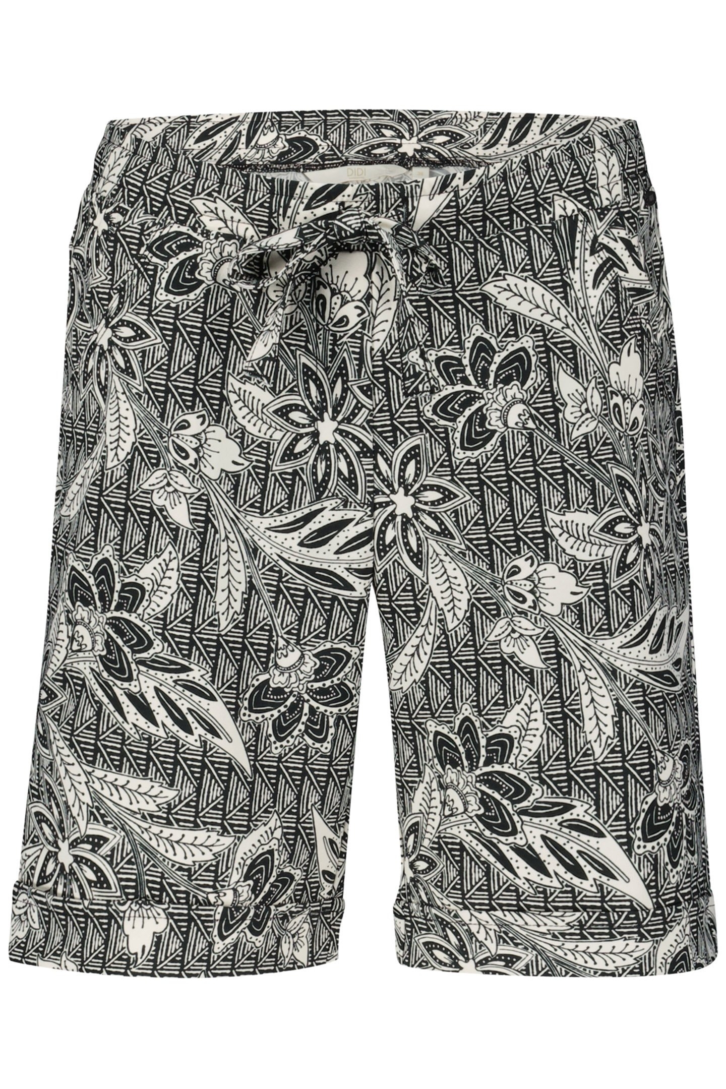 TRAVEL BERMUDA VOLARE PRINT BLACK AND WHITE WITH STRUCTURED 4