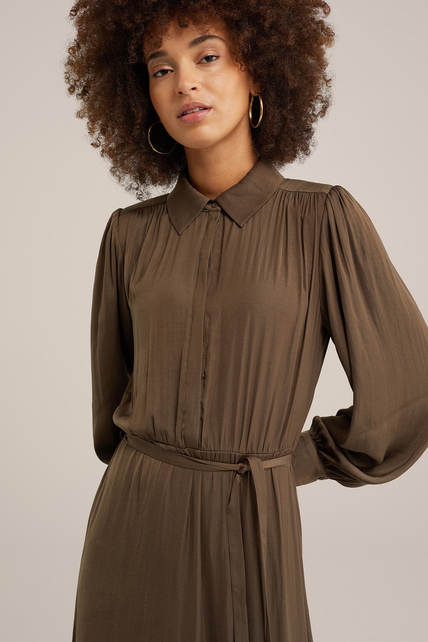 DRESS MAXI LENGTH ARMY GREEN 5