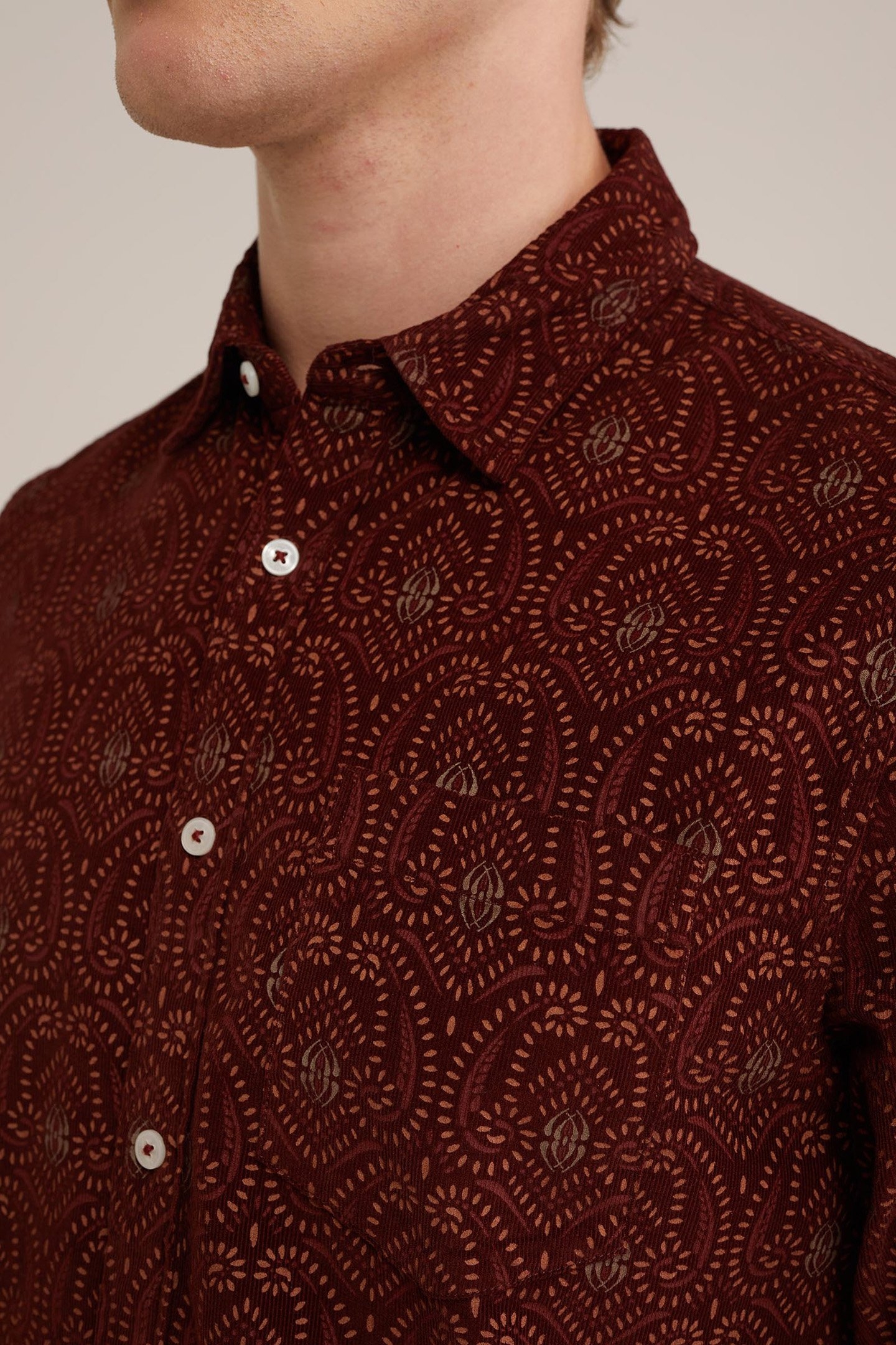 SHIRT BURGUNDY RED 5