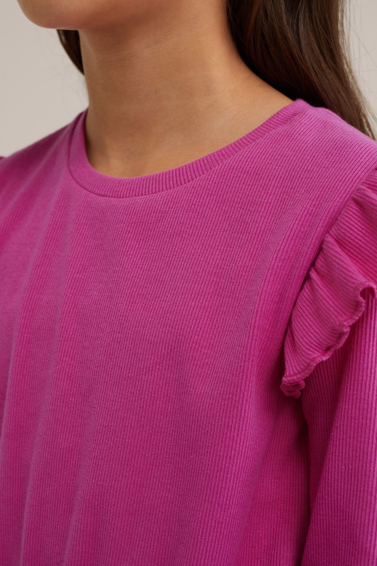 DRESS MID LENGTH BRIGHT PINK 5