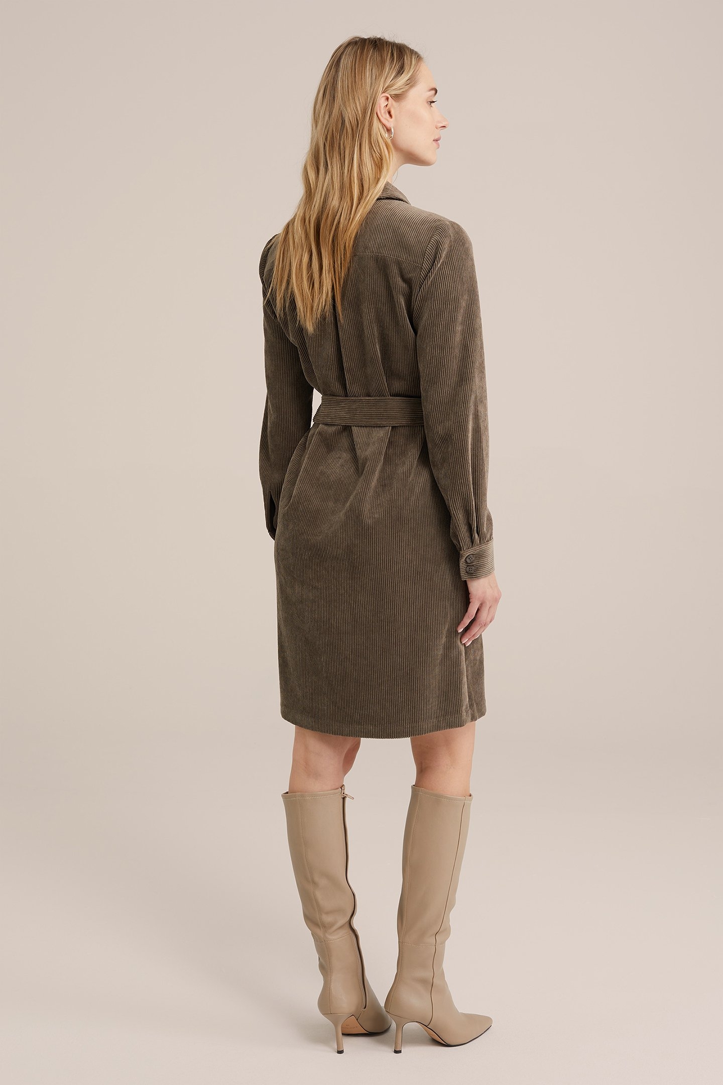 DRESS MID LENGTH DARK GREEN 3