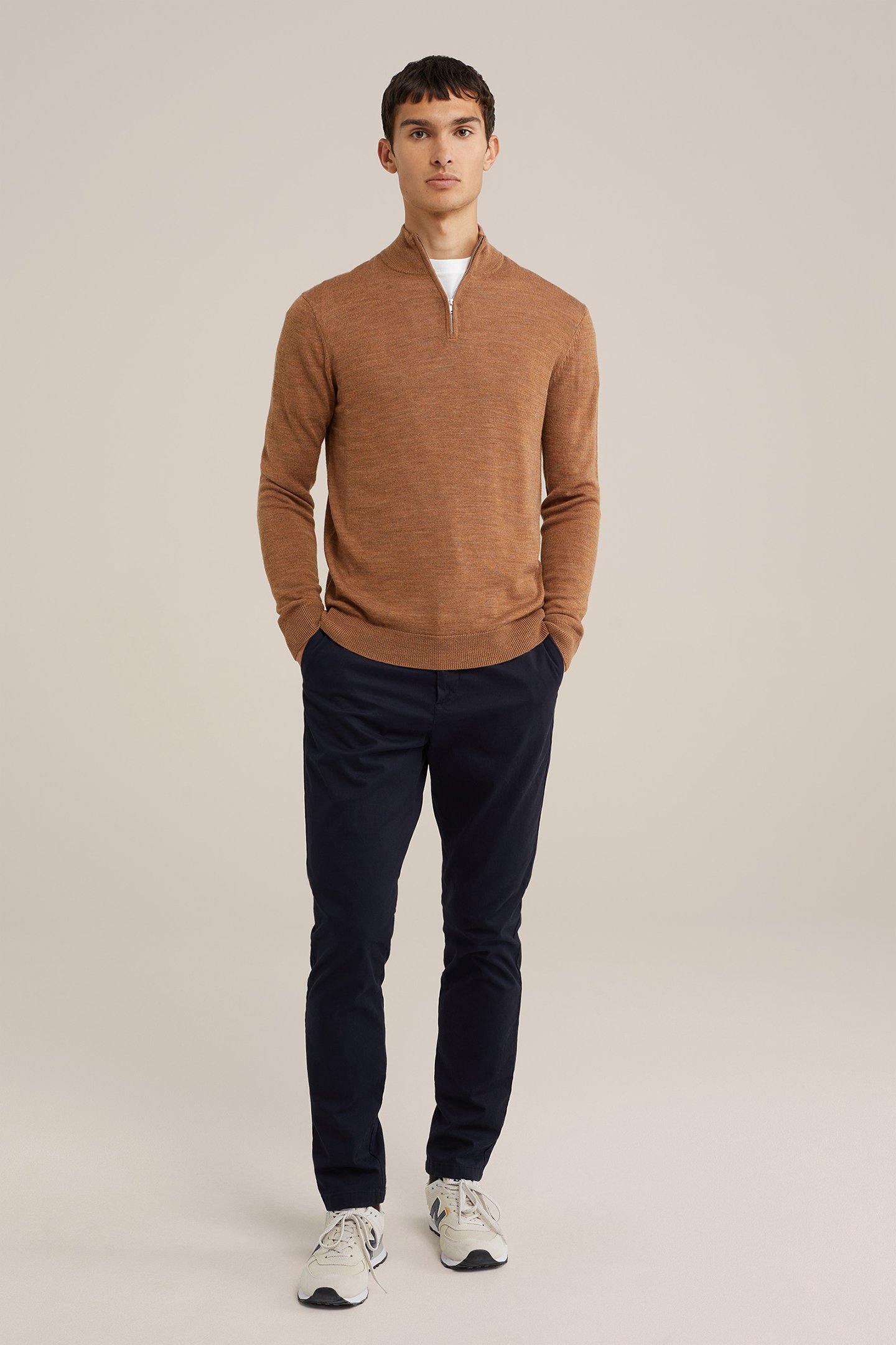 HALFWAY ZIPPER CINNAMON BROWN 3