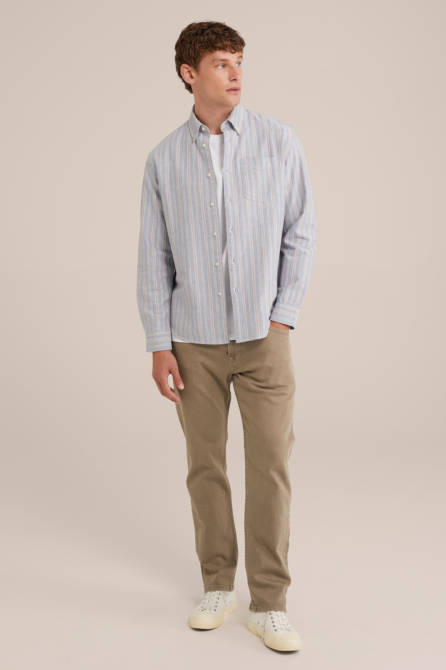 5-POCKET MID WAIST GREYISH GREEN 3