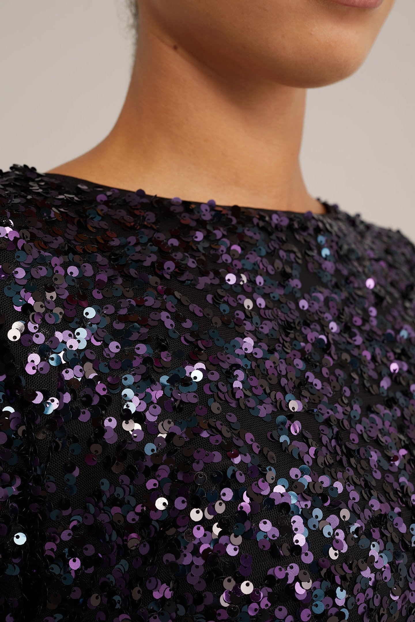 DRESS MID LENGTH DARK PURPLE 5