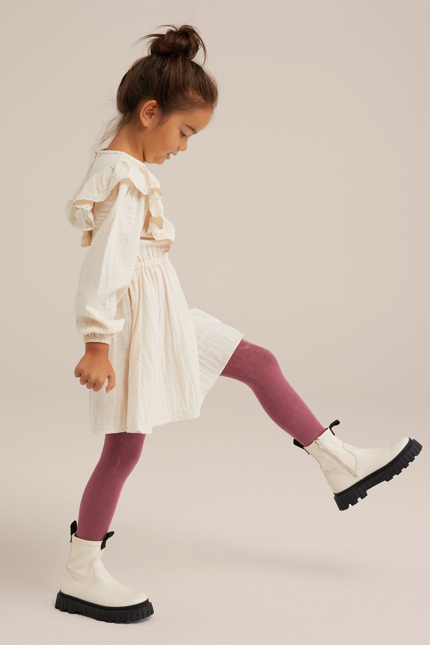 DRESS MID LENGTH BEIGE 4