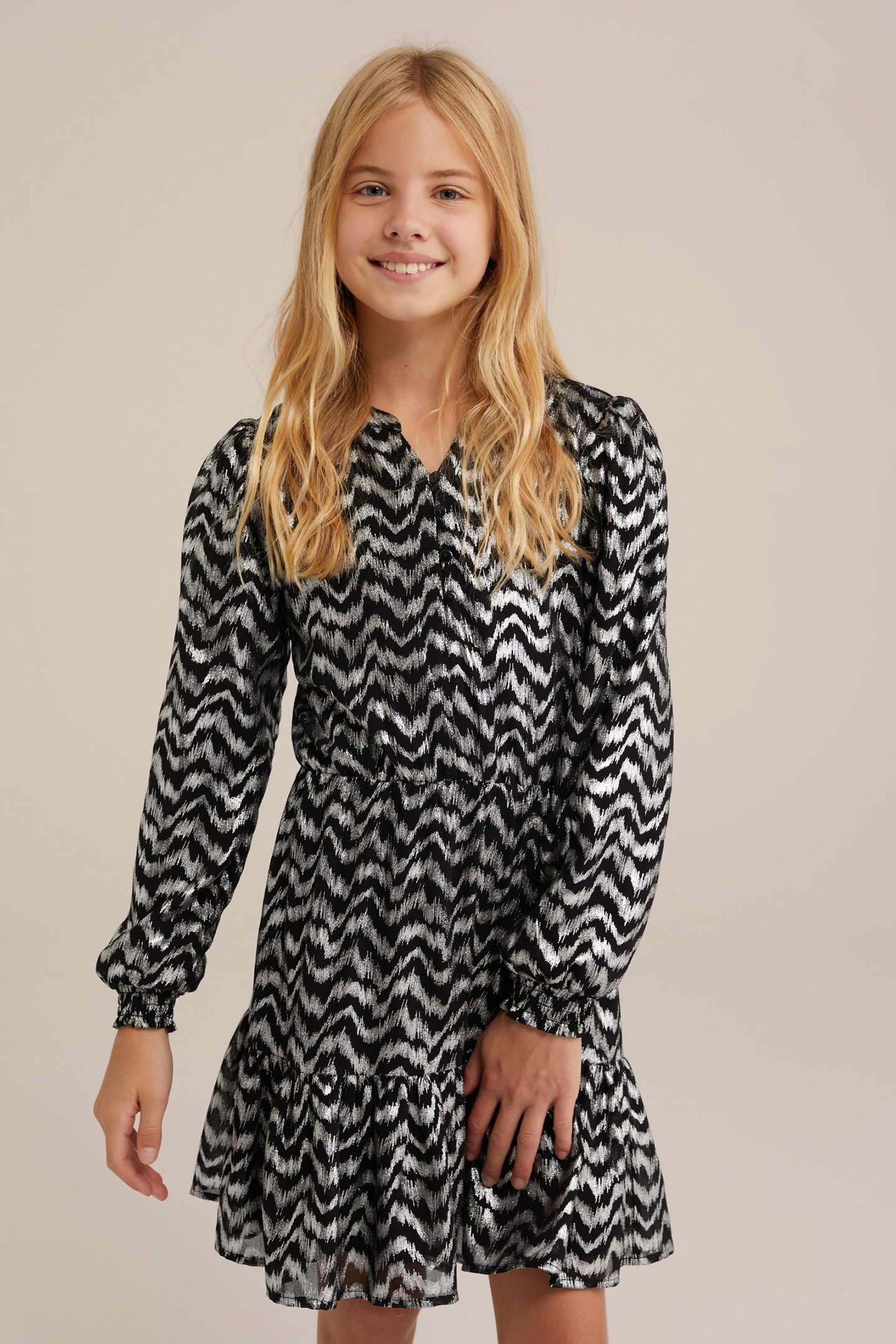 DRESS MID LENGTH SILVER 1