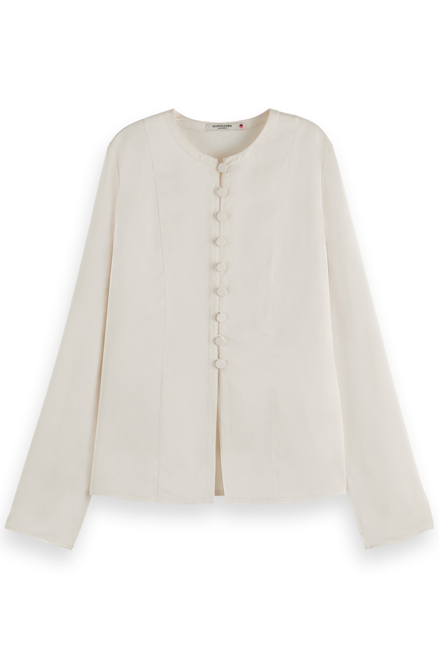 BUTTON DOWN CREPE SHIRT SOFT ICE 4