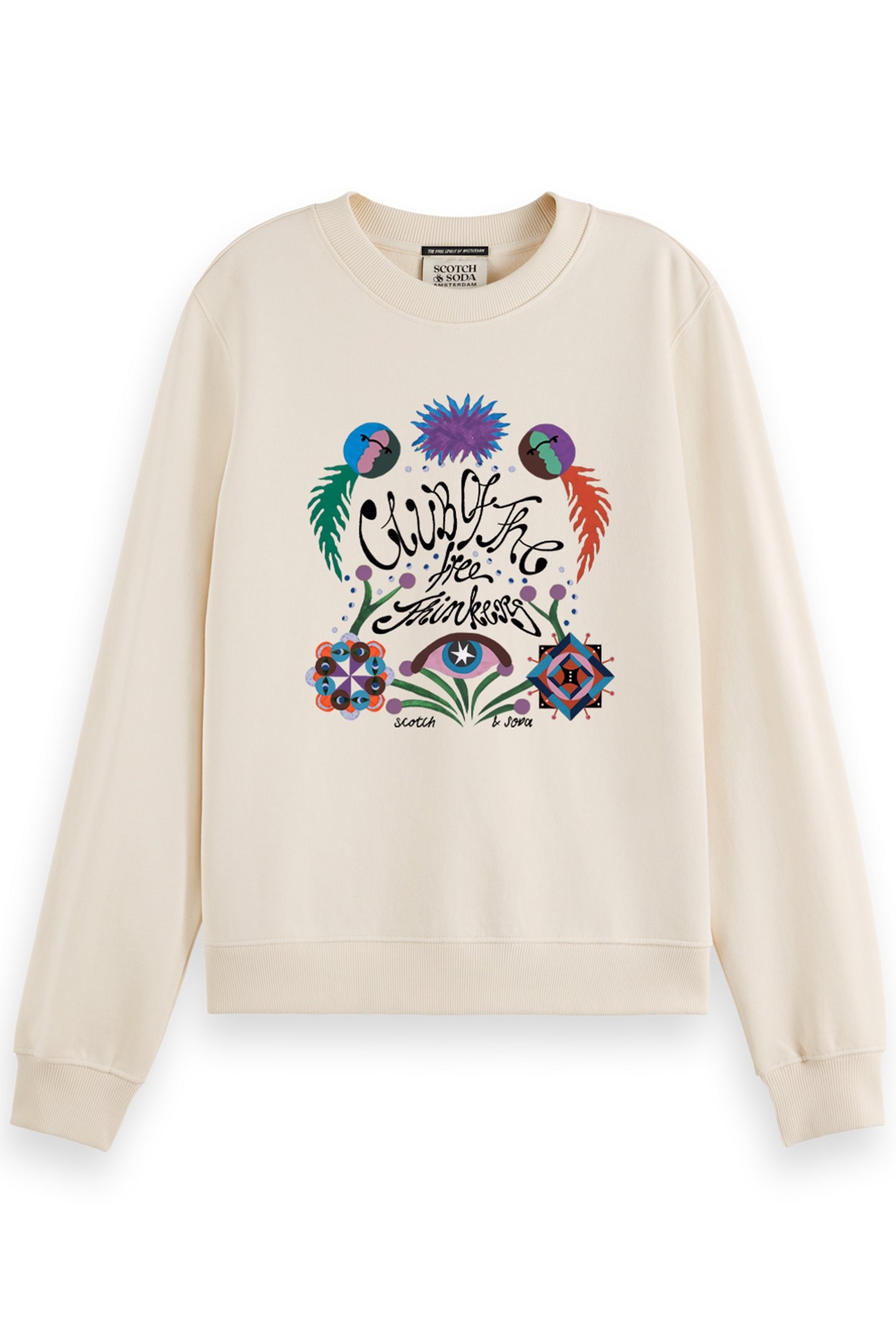 EMBROIDERED REGULAR FIT SWEATSHIRT SOFT ICE 5