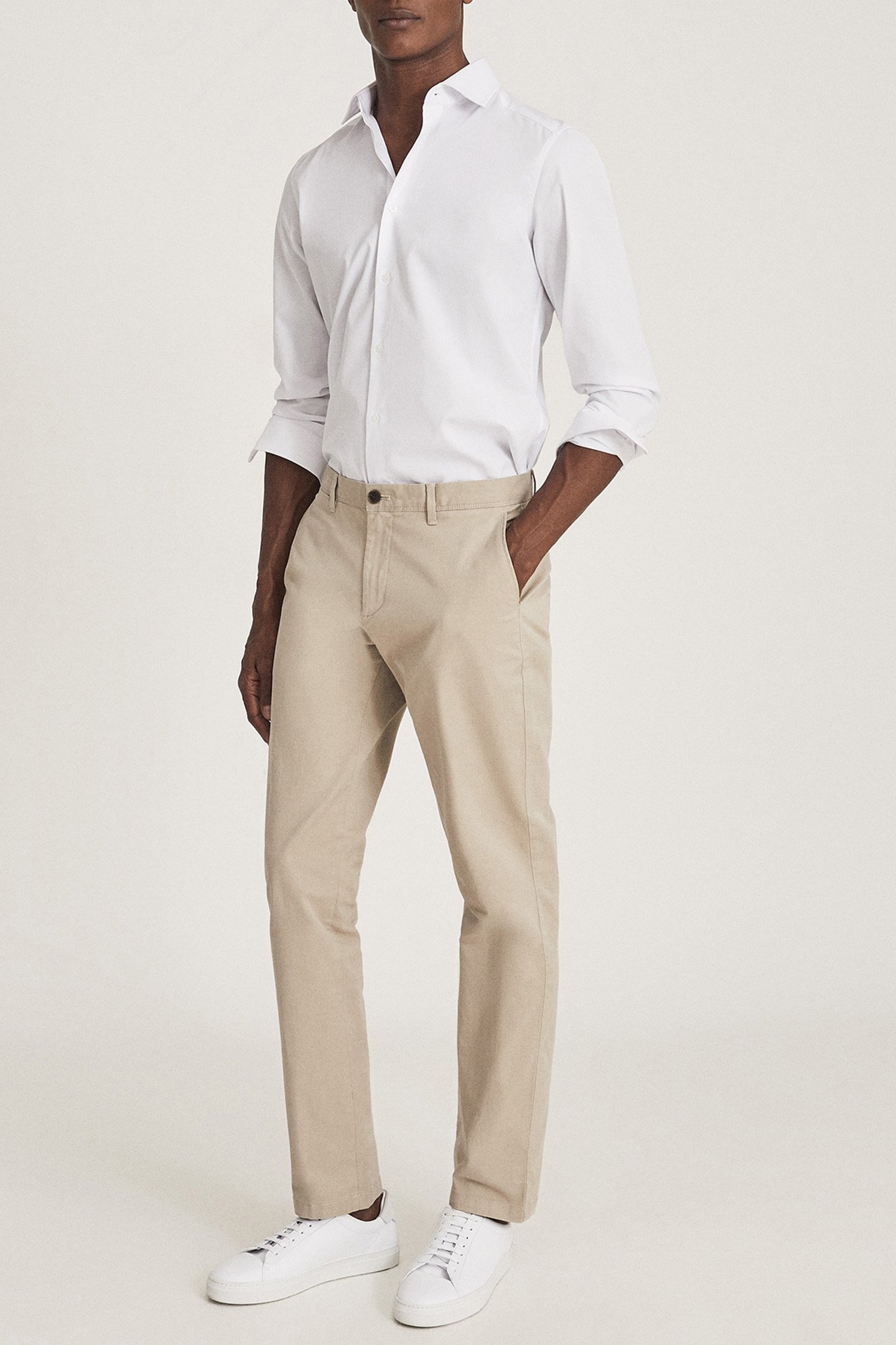 PITCH-WASHED SLIM FIT CHI STONE 3