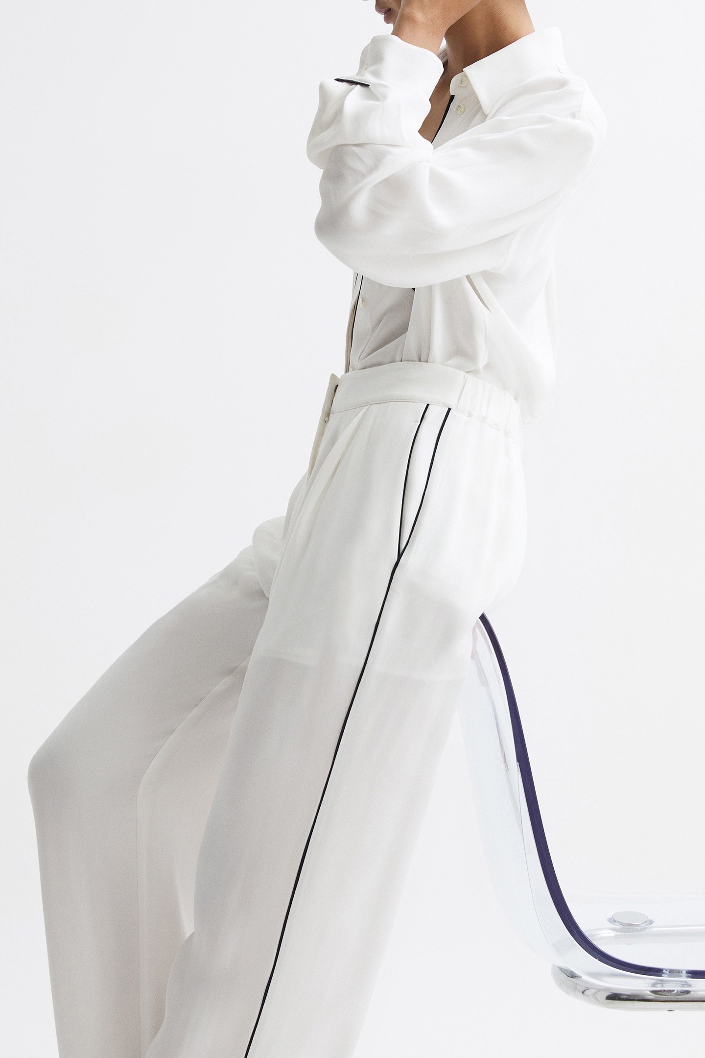 GINA-PJ PIPING CO-ORD TRO IVORY 6