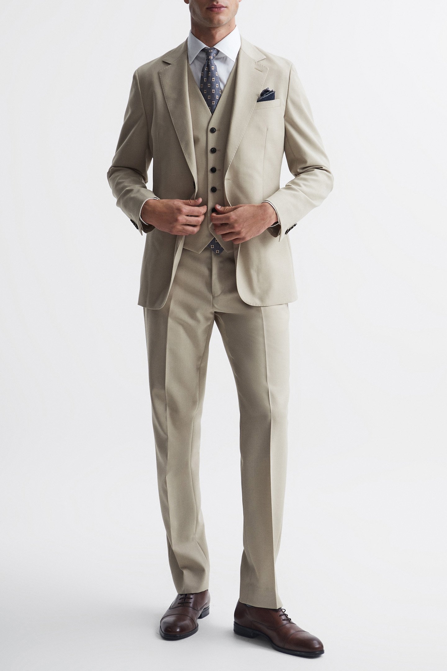 FINE-SB SIX BUTTON WOOL S STONE 5