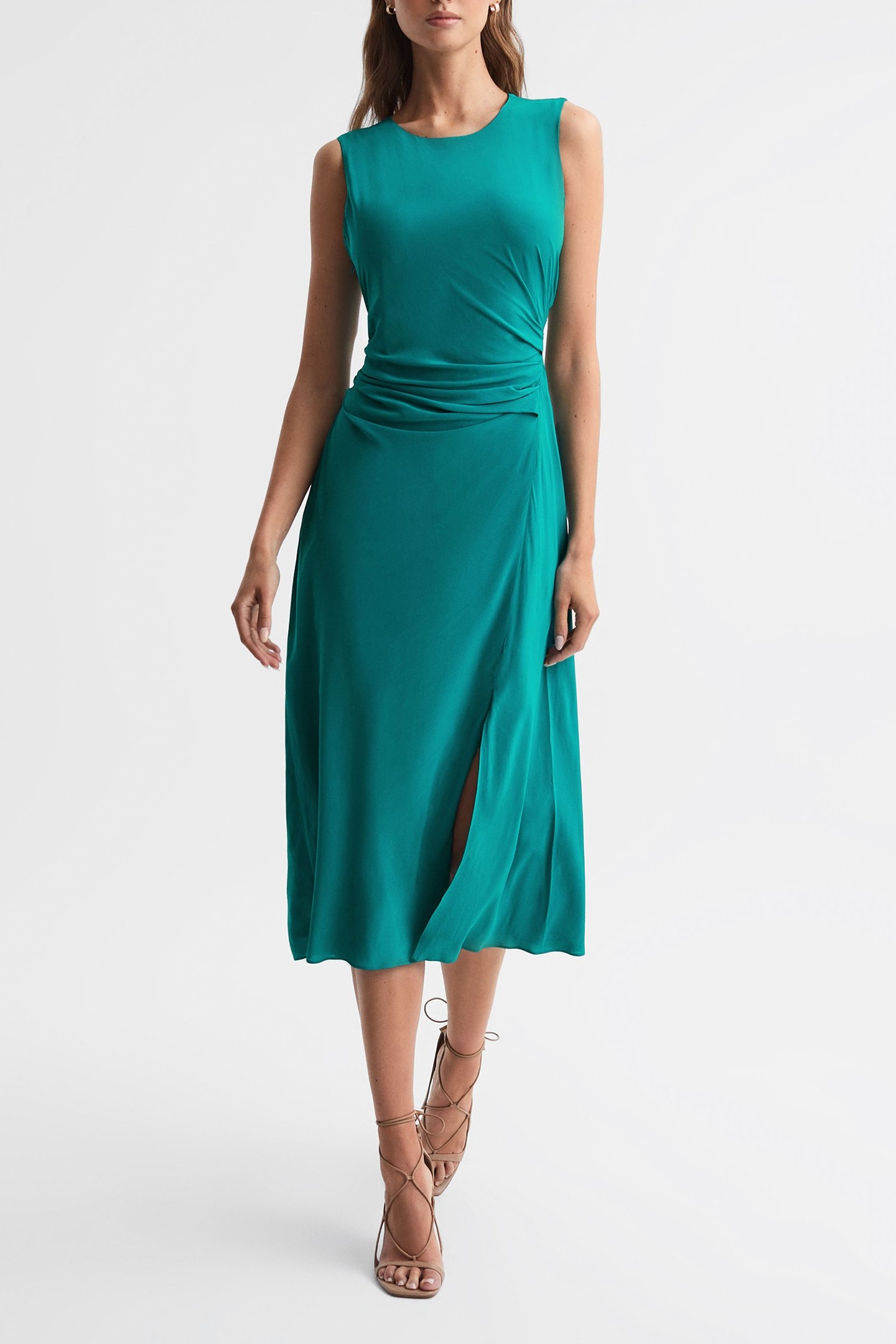 RUCHED BODYCON GREEN 1