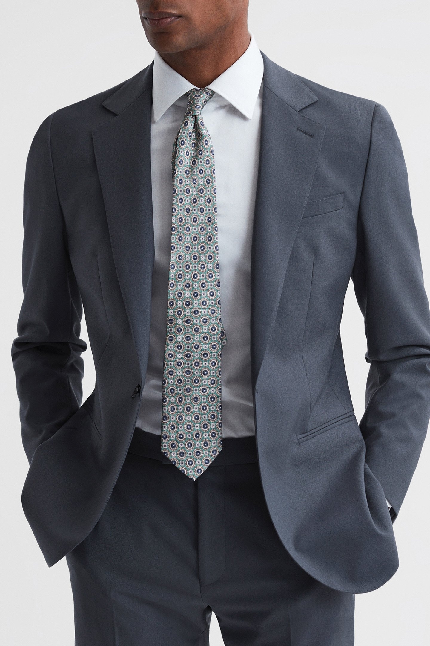 NORDS SB 1B NOTCH WOOL BLAZER AIRFORCE BLUE 1