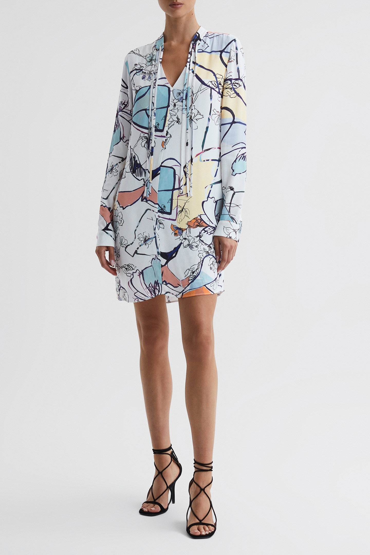 PRINTED SHIFT DRESS MULTI 3