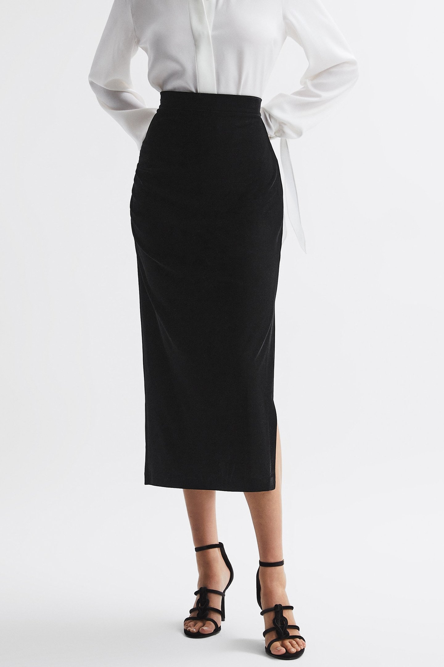 VELVET MIDI BLACK 1