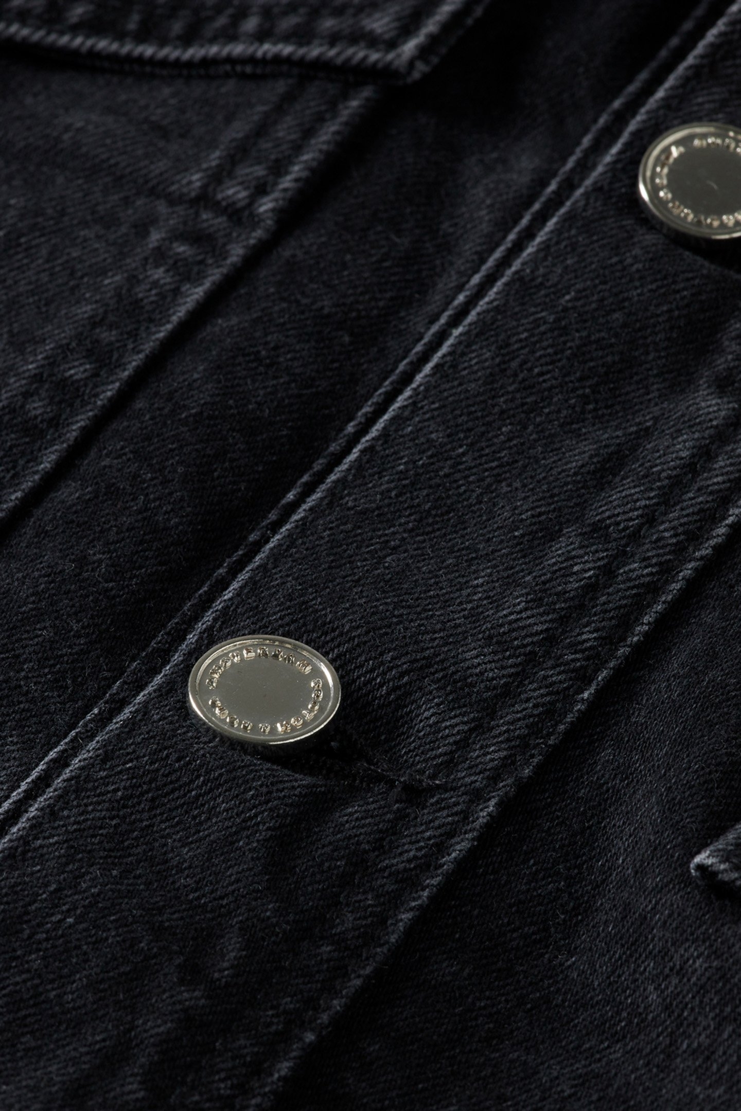 WORKED OUT BLACK CARGO DENIM JACKET WITH BELT CITY BUZZ 3