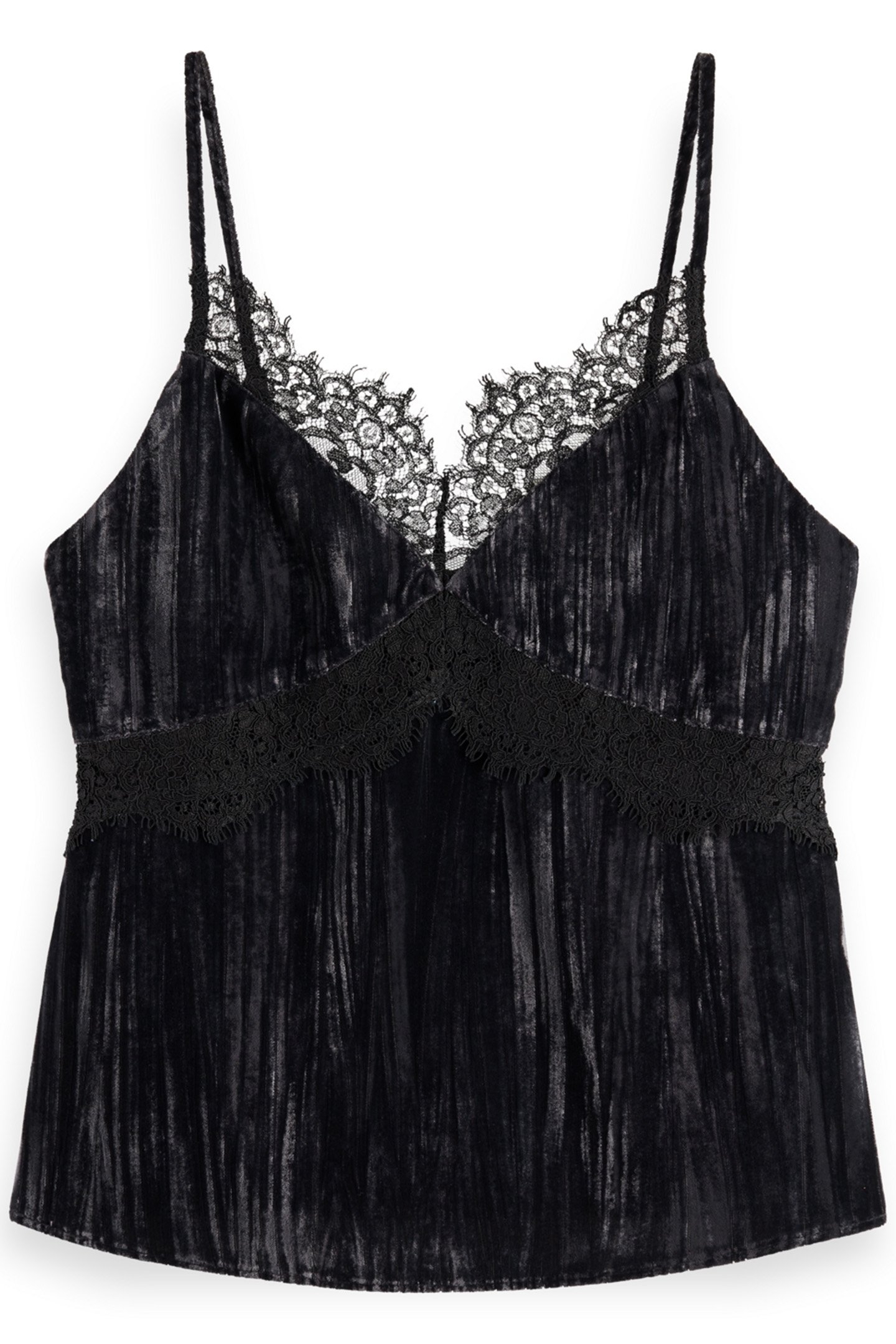 VELVET TANK TOP EVENING BLACK 4